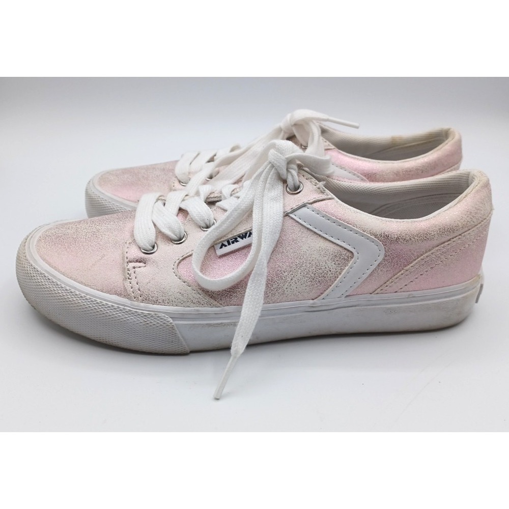 Airwalk Race 3 Women's Pink Metallic Shimmer Sneakers Shimmer 7.5